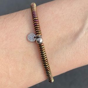 Tateossian Tate Ossian London Iridescent Titanium Bead Bracelet